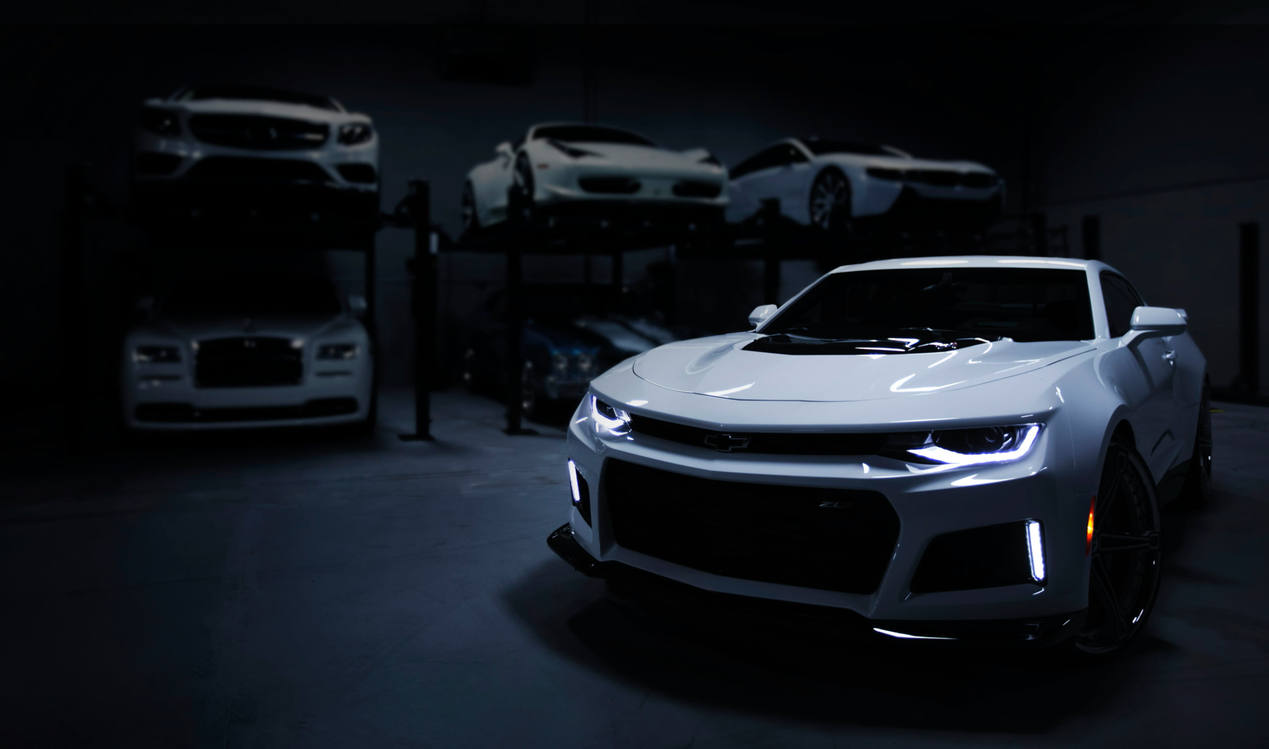 High-precision automotive injection molding machine in operation